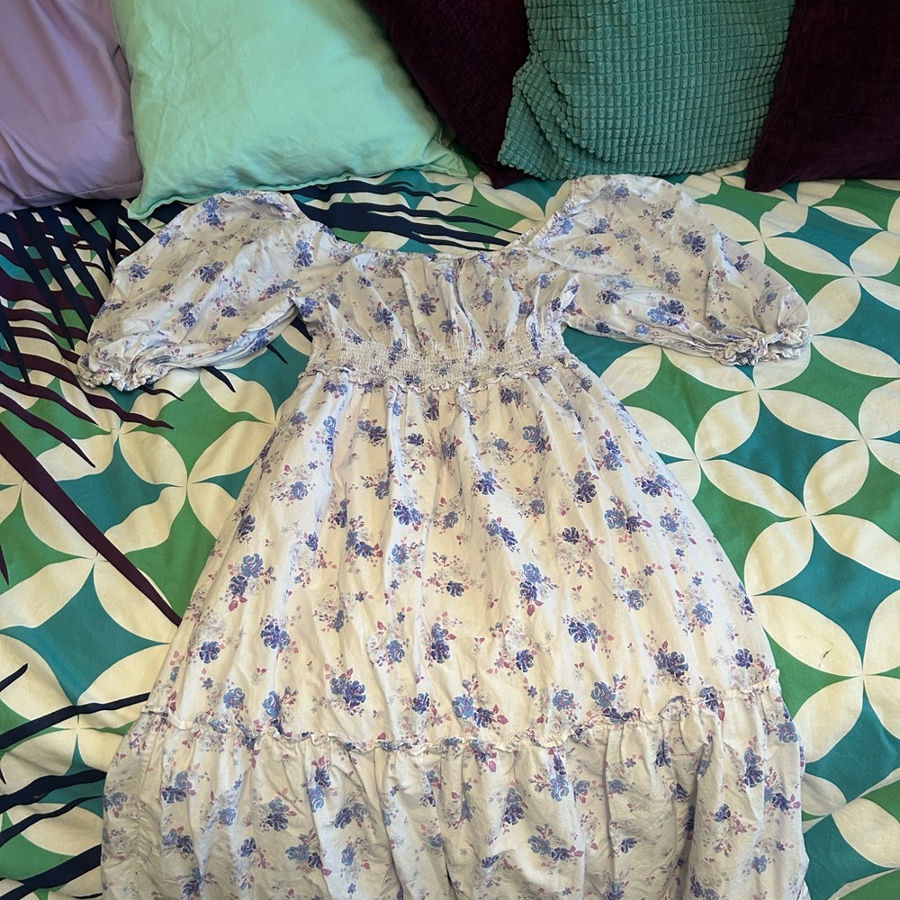 LoveShackFancy Lavender Floral Dress